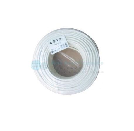 MANGUERA 4X1.5MM BLANCA ROLLO 100MTS